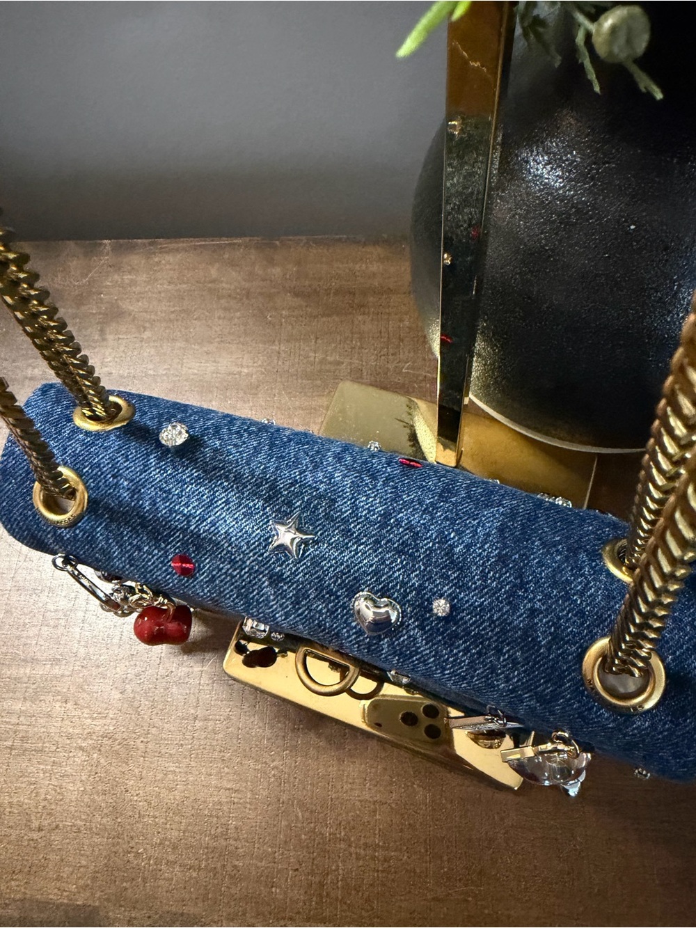 Marc Jacobs Trinket Charm Denim Bag (NWT) - Picture 3 of 16